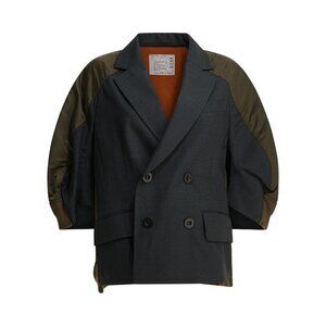Sacai Sacai X Suiting Double-Breasted Blazer Tag Size 2 Women
